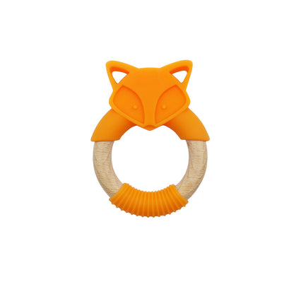 Siliconen & Houten Bijtring – “FoxyChew”